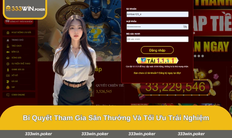 Người chơi đăng nhập vào tài khoản để bắt đầu trải nghiệm trên nền tảng