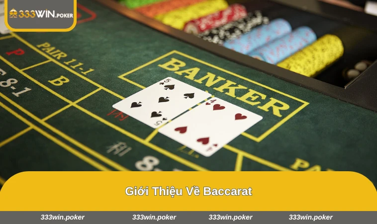 Bàn Baccarat cổ điển với hai cửa Player - Banker chia rõ ràng