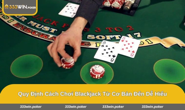 Bàn chơi Blackjack với người chơi lựa chọn Hit hoặc Stand
