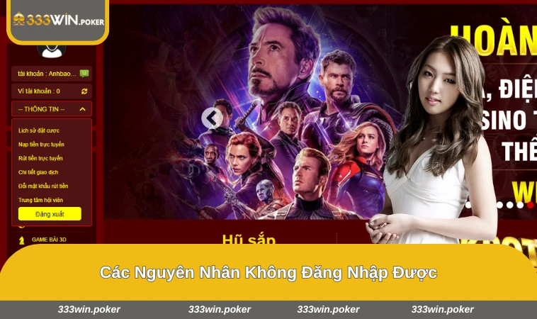 Đăng Nhập 333WIN 3 Người chơi gặp thông báo lỗi đăng nhập và đang kiểm tra kết nối