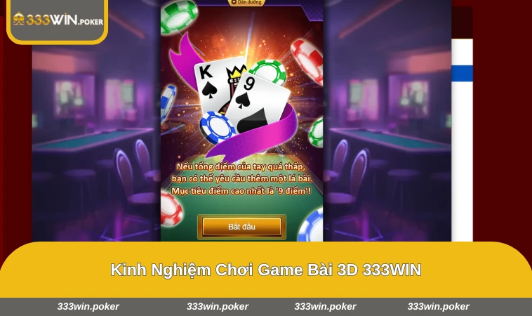 Game Bài 3D 333WIN 3 Người chơi phân tích bài và quản lý vốn khi tham gia game 3D
