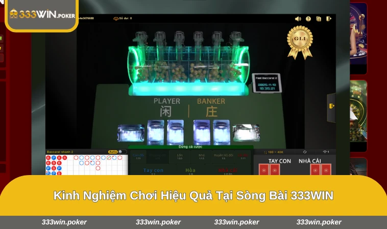 Người chơi theo dõi lịch sử trận đấu và đưa ra chiến lược phù hợp